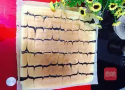 Illustration of how to make Chiba pattern cake roll 7