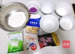 Purple Potato Bean Paste Mochi Waffles Recipe Illustration 1