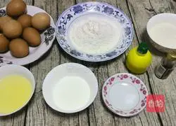 Illustration of making chiffon cake square mold 1