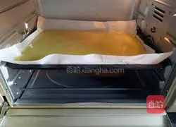 Illustration of how to make matcha cream cake roll 11