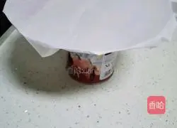 Illustration of how to make strawberry and yellow peach pancake 17