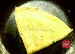 Chopped green onion Egg pancake recipe 5
