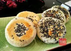 Illustration of making glutinous rice flour sesame cake 7