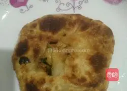 Illustration of how to make leek and egg pancakes 8