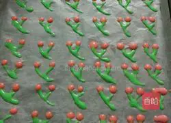 Hand-painted cherry cake roll recipe 11