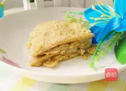 Illustration of how to make apple and egg pancakes 12