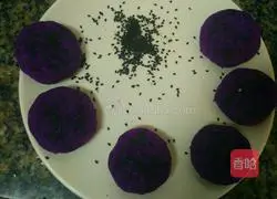 Illustration of how to make original purple potato cake 3