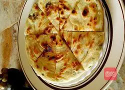 Illustration of how to make scallion pancake 9