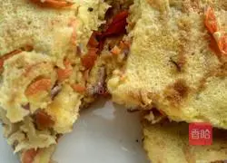Illustration of how to make carrot and egg pancakes 11