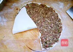 Illustration of how to make layers of fragrant mutton patties 12