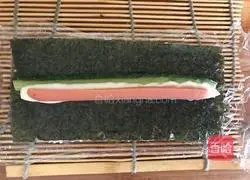 Yellow peach fruit sushi recipe 4