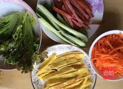 Illustration of how to make vegetable sushi 2