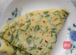 Illustration of how to make chive pancakes 5