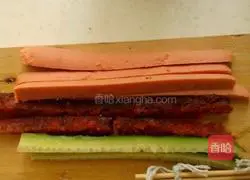 Illustration of how to make sushi 2