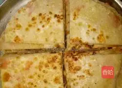 Illustration of how to make ham pancakes 4