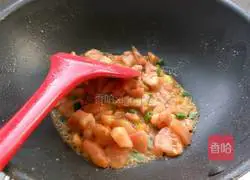 Illustration of how to make tomato and egg braised cake 14