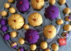 Purple Sweet Potato Pumpkin Cake Recipe Illustration 10