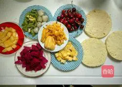 Illustration of how to make creamy fruit cake without a spatula 2