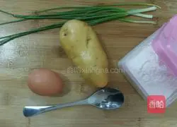 Illustration of how to make simple potato cakes 1
