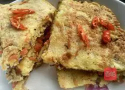 Illustration of how to make carrot egg pancake 10