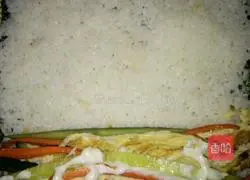 Illustration of how to make sushi 9