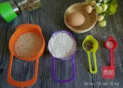 Illustration of how to make sesame crackers (no oil and no sugar) 1