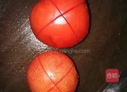 Illustration of how to make tomato egg pancake 1