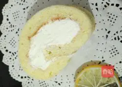 Illustration of how to make cream cake roll 14