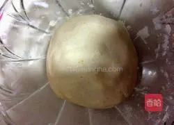 milk Illustration of how to make shredded coconut cake 4