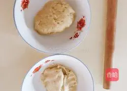 Illustration of how to make red bean paste and egg yolk cake 1