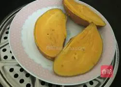 Illustration of how to make sweet potato glutinous rice cakes 3