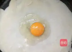 Illustration of homemade egg and ham pancakes 2