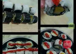 Caviar Illustration of how to make sushi 3