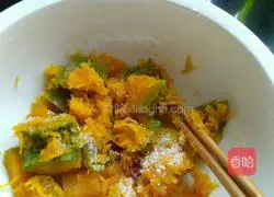 Illustration of how to make pumpkin cake 2