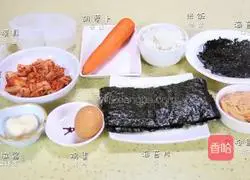 Illustration of how to make seaweed sushi 1