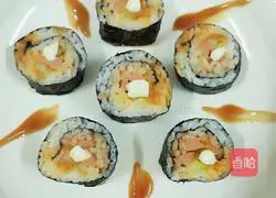 Illustration of how to make sushi for one person 7