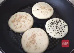 Sesame seeds Illustration of making soft sugar cake 10