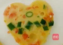 Illustration of how to make love egg pancake 9