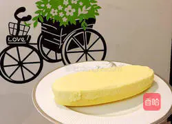 Illustration of how to make light cheesecake (oval mold water bath method) 1