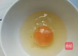 Illustration of how to make rice egg pancake 1