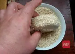 Red bean sesame cake recipe 8