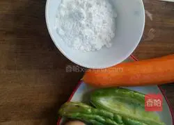 Bitter Melon Carrot Egg Pancake Recipe Illustration 1