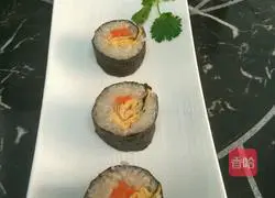 Illustration of how to make sushi 7