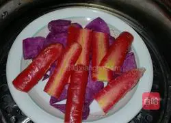 Milk-flavored Purple potato cake recipe 1