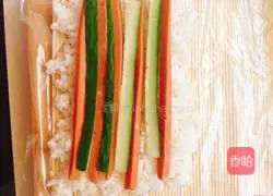 Illustration of how to make black and white sesame sushi 5