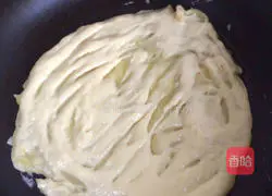 Illustration of how to make beef and floss vegetable pancakes 7