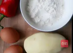 Illustration of how to make shredded potato burritos 1