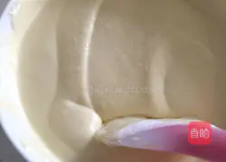 Illustration of how to make light cheesecake (oval mold water bath method) 8