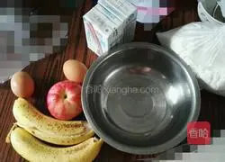 Illustration of how to make fruit milk pancakes 1