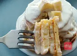 Illustration of how to make banana cake without additives that can be made with zero experience 19